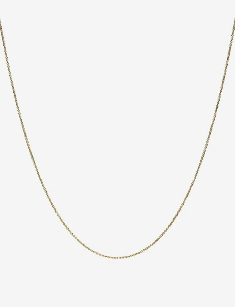 60 cm chain 18k gold plated silver - Kedjehalsband
