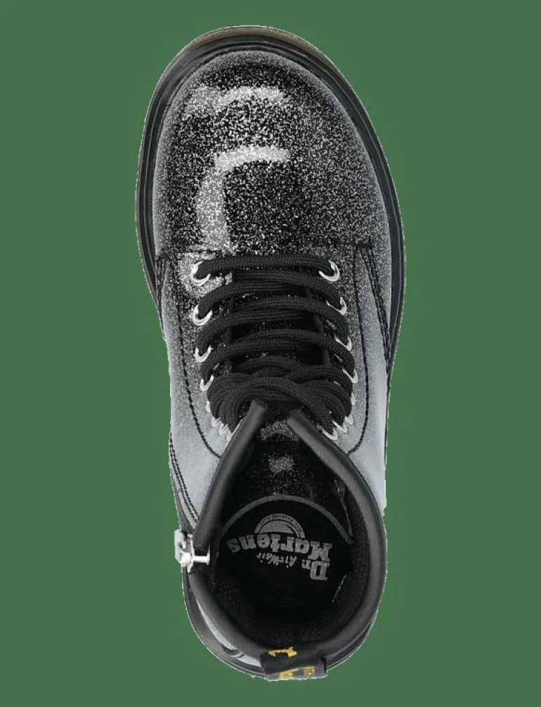 1460 J Black+Silver Nebula Glitter - Stövlar & Kängor