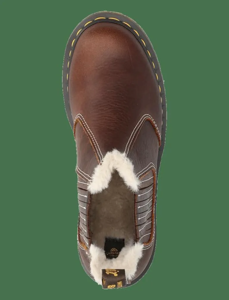 2976 Leonore Ii Dark Brown Grizzly - Platta ankelboots