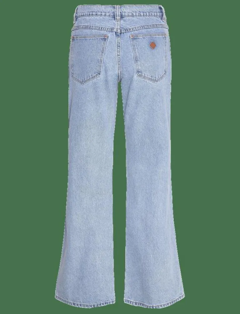99 LOW BAGGY FLARE GIGI MID BLUE - Utsvängda jeans