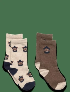2 pack patterned socks - Strumpor & Tights