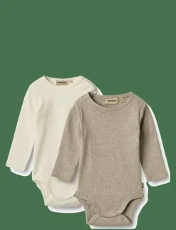 2 Rib Body L/S Spencer - Långärmad body