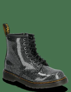 1460 T Black+Silver Nebula Glitter - Stövlar & Kängor