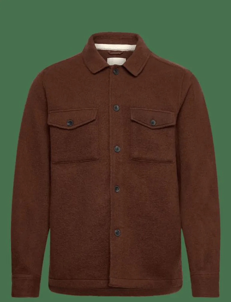 AKOSCAR BOILED WOOL OVERSHIRT - Jackor & rockar