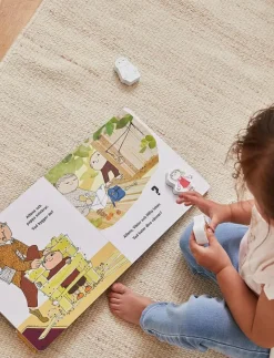 Alfons Åberg - Book with 4 wooden figures - (DK) - Læs og Lær - Pedagogisk barnbok