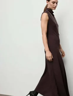 A-line turtleneck dress - Midiklänningar