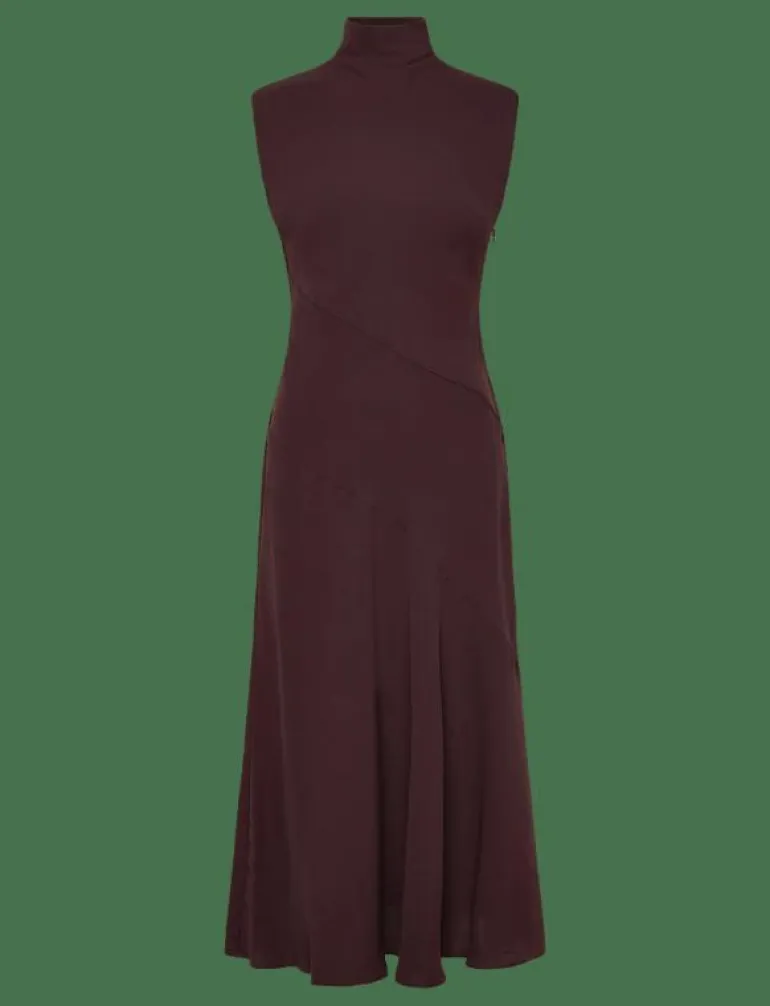 A-line turtleneck dress - Midiklänningar