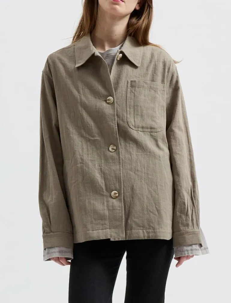 Ally Linen Brown - Overshirts