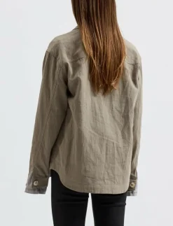 Ally Linen Brown - Overshirts