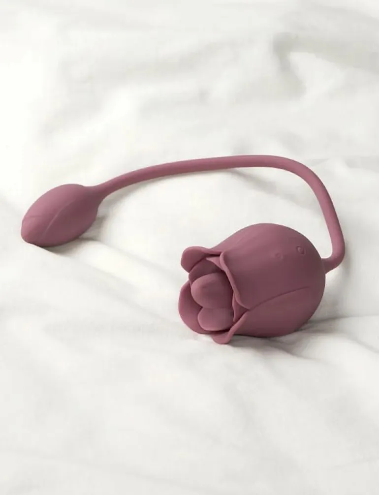 Amaysin Licking Rose and Egg Vibrator - Beauty