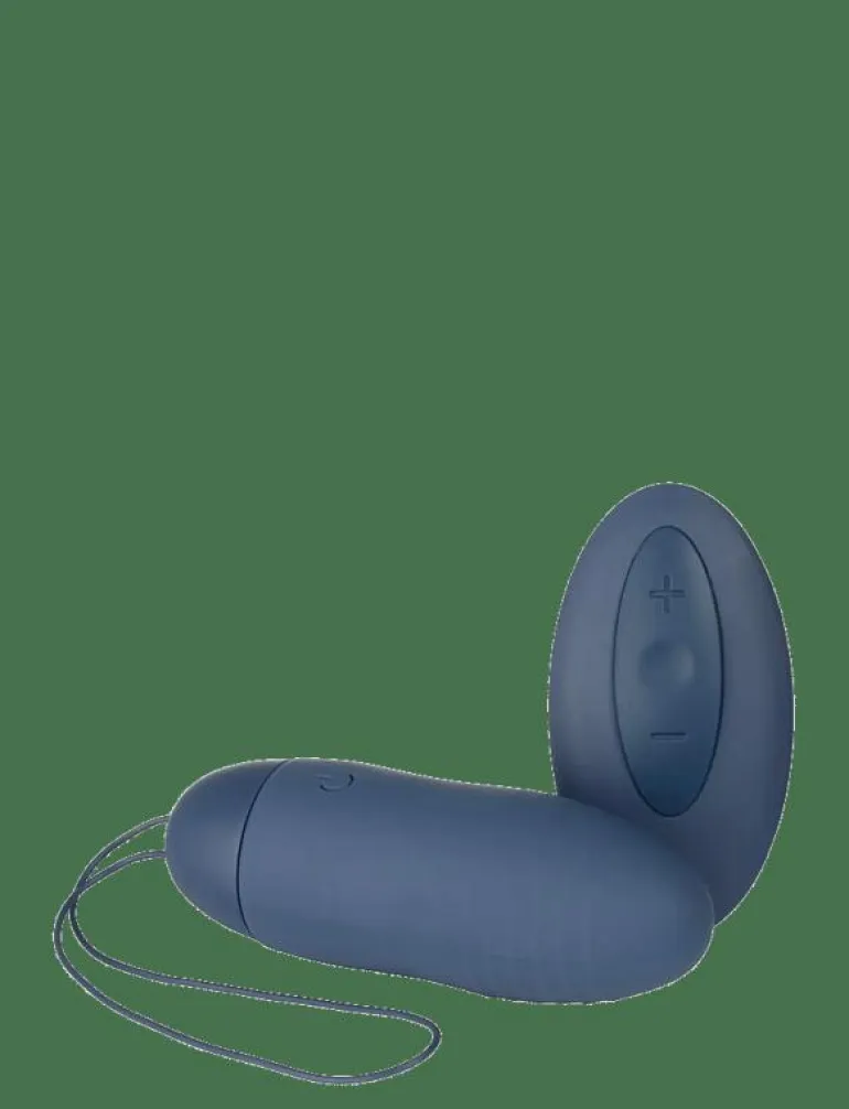 Amaysin Ribbed Rechargeable and Remote Controlled Love Egg - Beauty