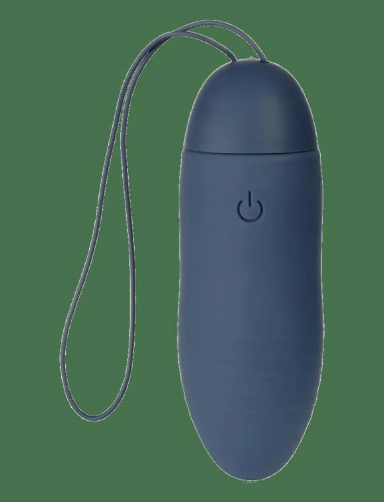 Amaysin Ribbed Rechargeable and Remote Controlled Love Egg - Beauty