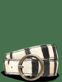 Animal print leather belt - Skärp