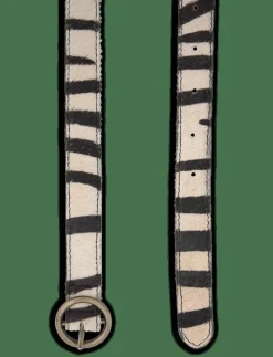 Animal print leather belt - Skärp