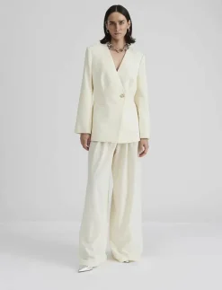 Anisa collarless fitted blazer - Enkelknäppta kavajer