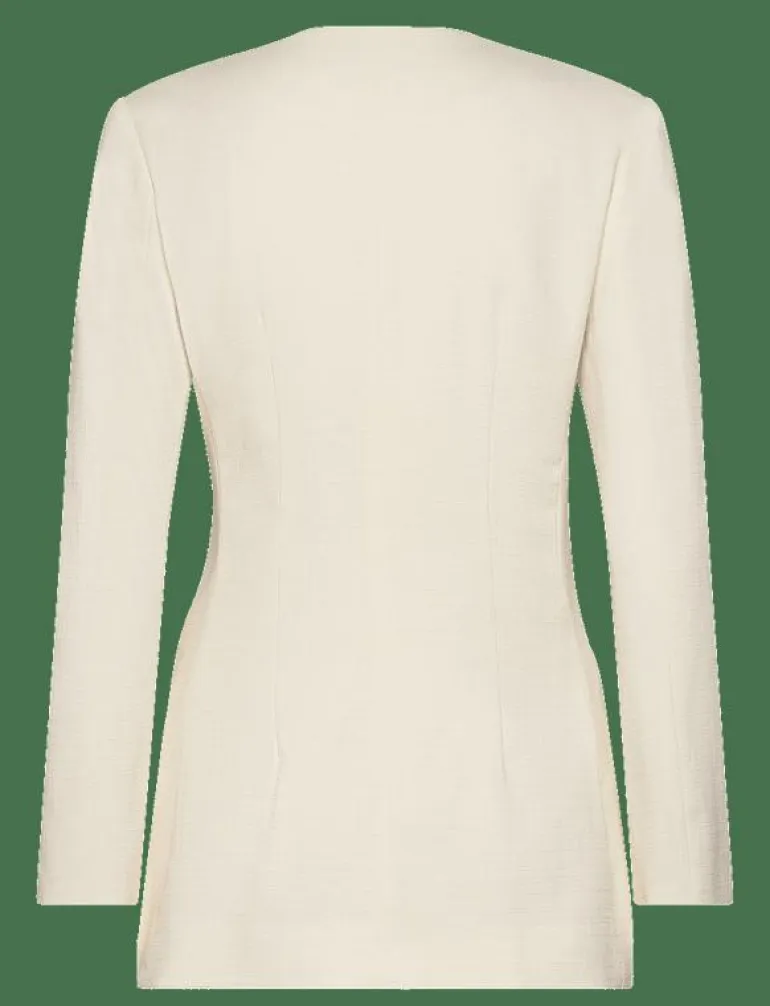 Anisa collarless fitted blazer - Enkelknäppta kavajer