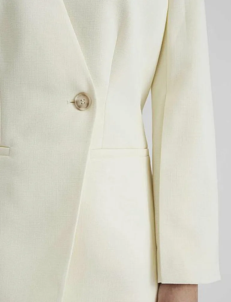 Anisa collarless fitted blazer - Enkelknäppta kavajer