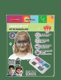 Ansiktsfärgset glitter och pensel - Smink