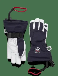 Army Leather Heli Ski Jr. - 5 finger Navy - Regnvantar