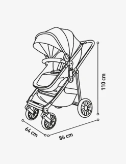 Asalvo Convertible TWO + 2, Green - Barnvagnar