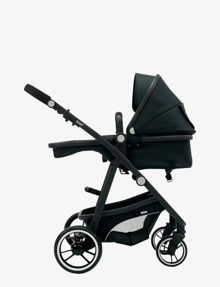 Asalvo Convertible TWO + 2, Black - Barnvagnar