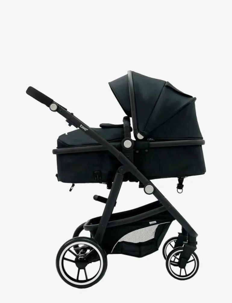 Asalvo Convertible TWO + 2, Black - Barnvagnar