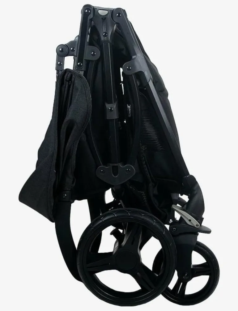 Asalvo Stroller Double Bro, Black - Barnvagnar