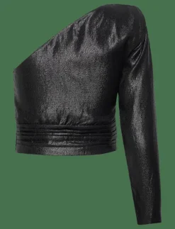 Asymmetrical puff sleeve blouse - Långärmade blusar