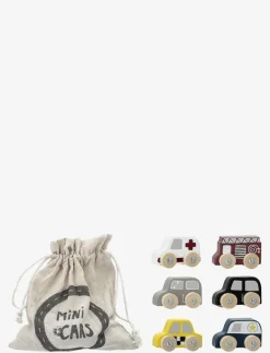 Avin Toy Car, Grey, MDF Set of 6 - Leksaksbil