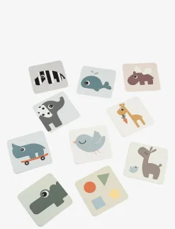 Baby contrast card 10-pack Deer friends Colour mix - Interaktiva leksaker