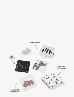 Baby contrast card 10-pack Deer friends Colour mix - Interaktiva leksaker