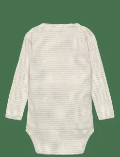 BABY STRIPED WRAP BODY LONG SLEEVE - Långärmad bodysuit