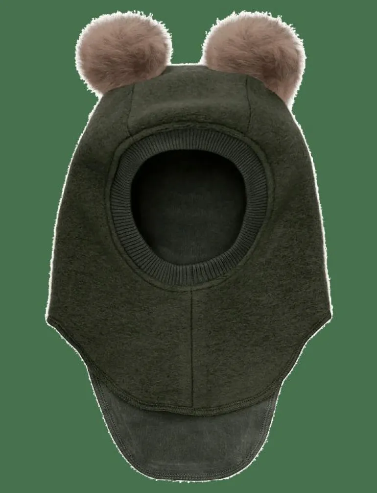 Balaclava Wool Alpaca Pompoms - Balaclava