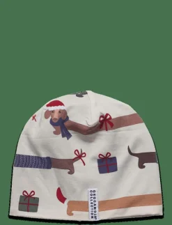 Bamboo Beanie Fleece Santa Dogs - Mössor