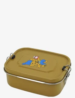 Bamse, Lunchbox in tinplate, bear-yellow - Lunchlådor