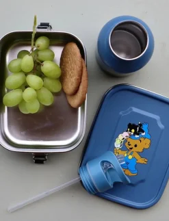 Bamse, Lunchlåda i plåt, petrol-blå - Lunchlådor