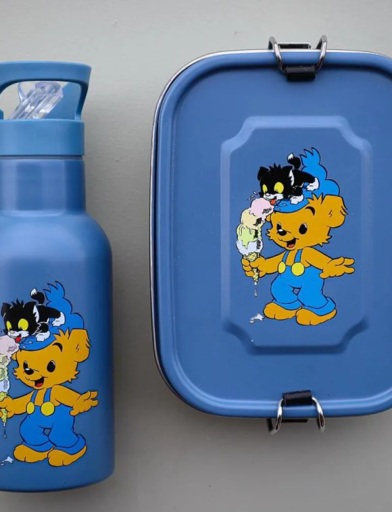 Bamse, Waterbottle, petrol-blue - Matdags