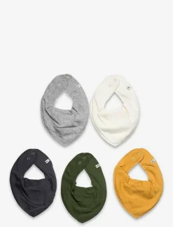 Bandana Bib - solid (5-pack) - Babyskötsel