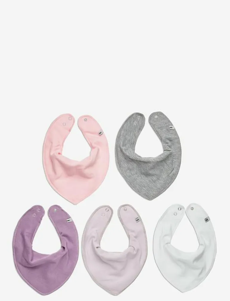 Bandana Bib - solid (5-pack) - Babyskötsel