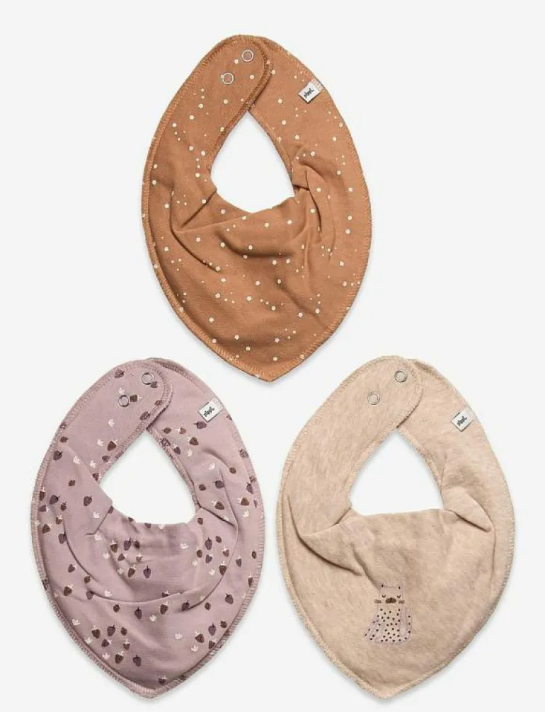 Bandana Bib Girl -AOP (3-pack) - Babyskötsel