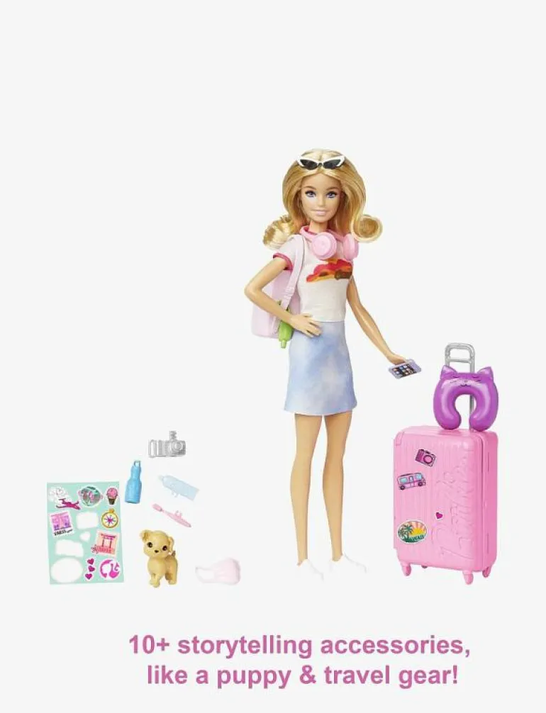 Barbie Family Refreshed Travel Barbie - Dockor