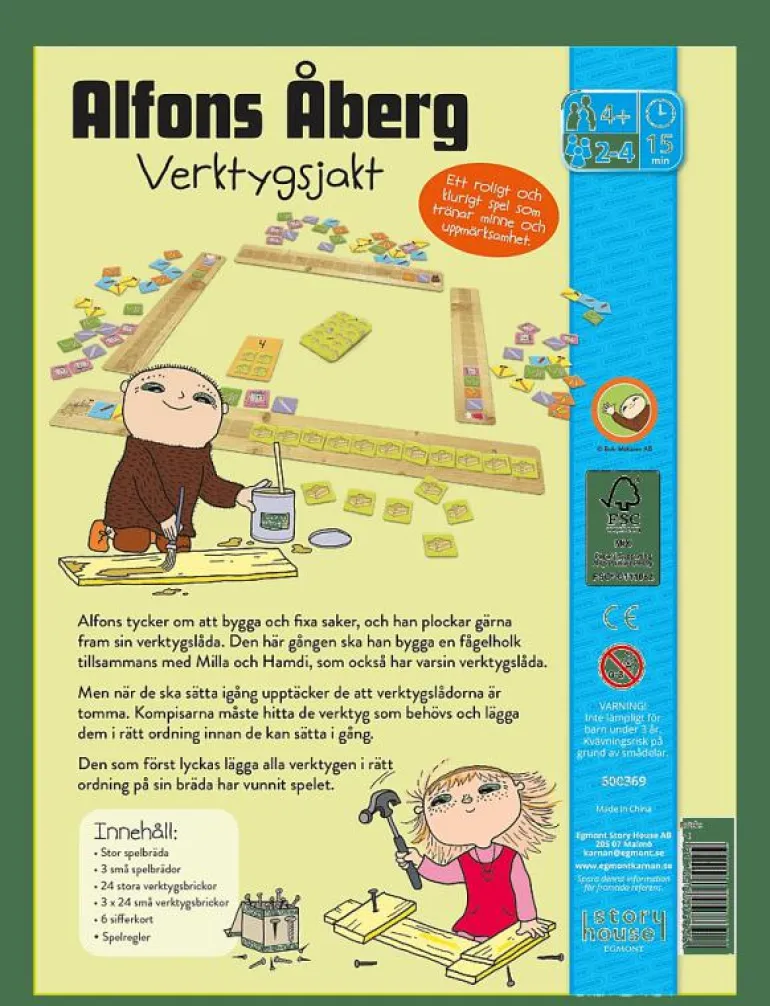 BARNSPEL ALFONS ÅBERGS VERKTYGSJAKT - Pedagogiska spel