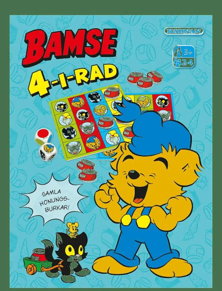 BARNSPEL BAMSE 4 I RAD - Brädspel