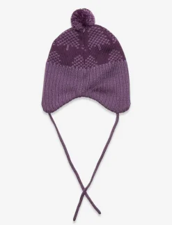 Beanie, Ylläs Deep violet,46 cm - Vintermössor