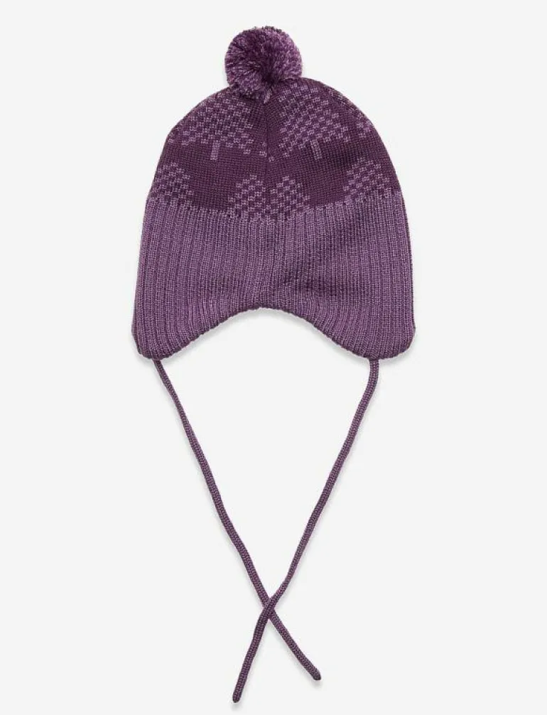 Beanie, Ylläs Deep violet,46 cm - Vintermössor