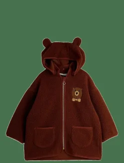 Bear emb pile jacket - Jackor
