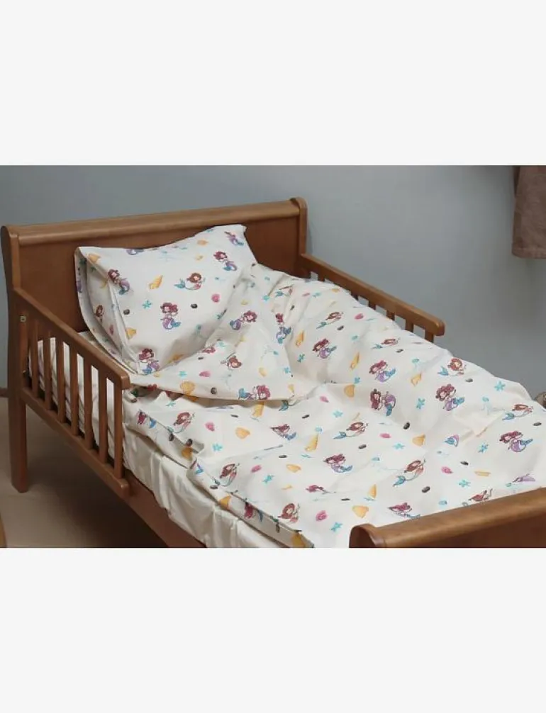 Bed linen "by mats" Mermaid Shell 100x140, 40x45 cm - Påslakanset