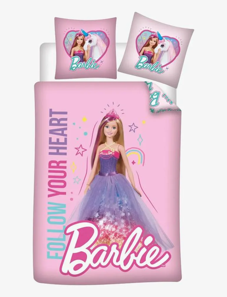 Bed linen junior Barbie 067, 100x140, 40x45 cm - Påslakanset