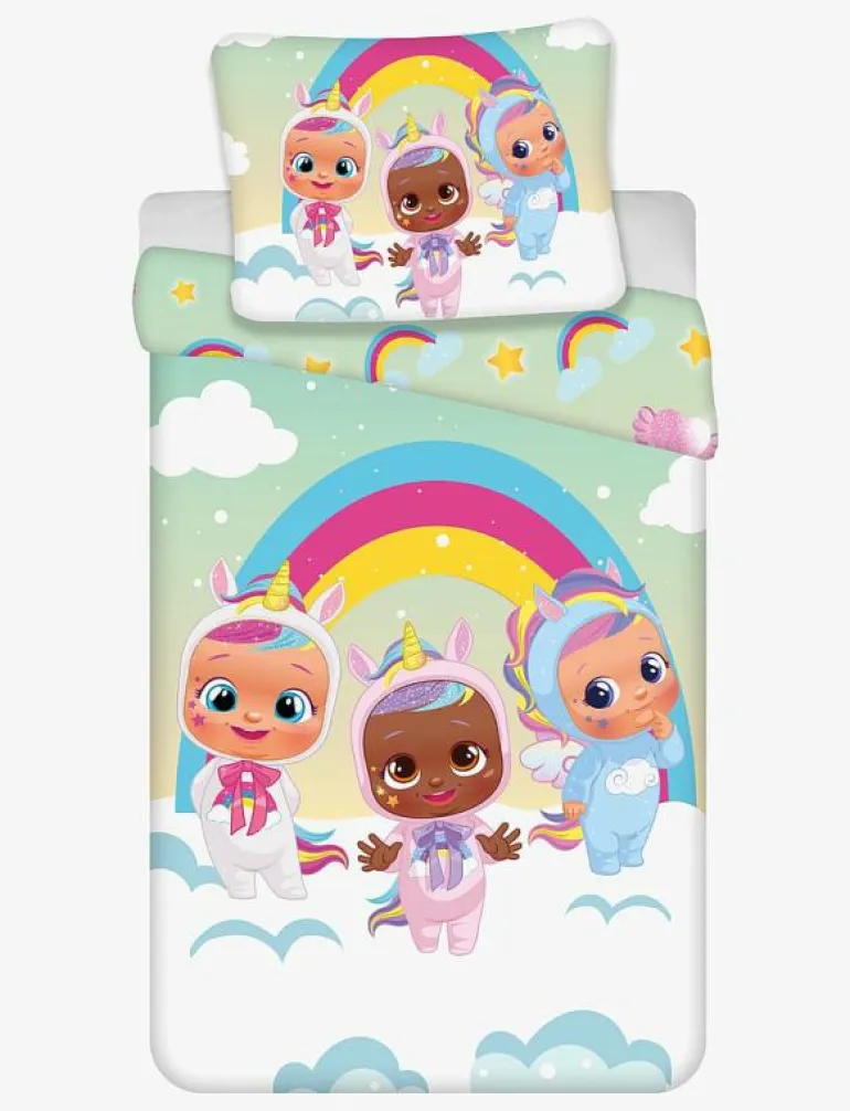 Bed linen junior Cry Babies 1001 - 100x140, 40x45 cm - Påslakanset