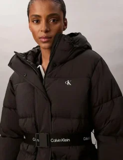 BELTED MIDWEIGHT PUFFER - Dun- & vadderade jackor